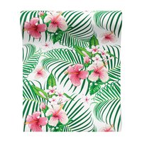 Tapeta - kwiaty, liście, hibiskus