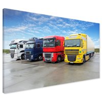 Obraz na płótnie - ciężarówki, transport, pojazdy