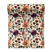 Tapeta - kwiaty, liście, gałązki