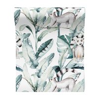 Tapeta - lemur, liście, gałąź