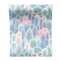 Tapeta - las, drzewa, zima