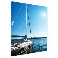 Obraz na płótnie - żaglówka, morze, niebo