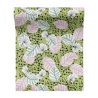 Tapeta - liście, kropki, gałązki