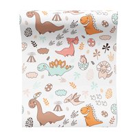 Tapeta - dziecięca, dinozaury, wzór,
