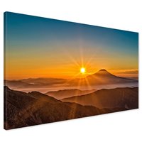 Obraz na płótnie - góry, wschód słońca, krajobraz