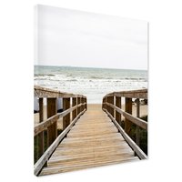 Obraz na płótnie - morze, plaża, pomost