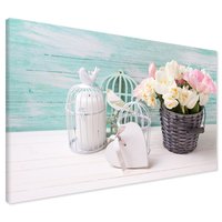 Obraz na płótnie - kwiaty, dekoracja, wiosna