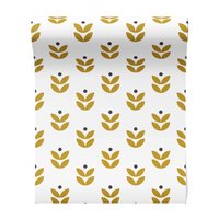 Tapeta - liście, kropki, prostota