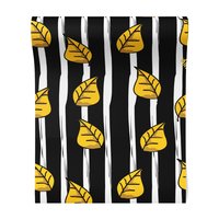 Tapeta - liście, paski, kontrast