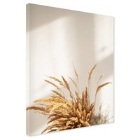 Obraz na płótnie - trawa, suche, beżowe