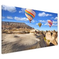 Obraz na płótnie - balony, krajobraz, Kapadocja