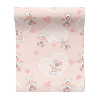 Tapeta - dziecięca, smoki, serca,