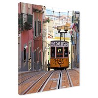 Obraz na płótnie - tramwaj, miasto, ulica