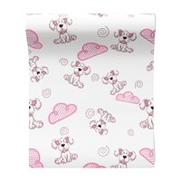 Tapeta - dziecięca, pies, chmura, spirala