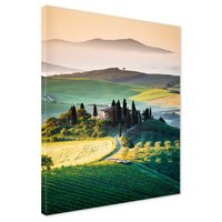 Obraz na płótnie - Toskania, krajobraz, wzgórze