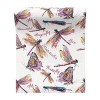 Tapeta - ważki, motyle, akwarele