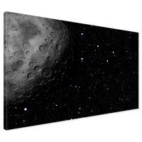 Obraz na płótnie - kosmos, księżyc, kratery