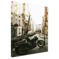 Obraz na płótnie - motocykl, ulica, miasto