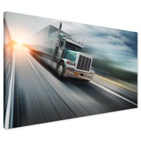 Obraz na płótnie - ciężarówka, transport, droga