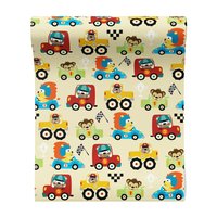 Tapeta - dziecięca, samochody, zwierzęta,