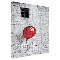 Obraz na płótnie - mur, balon, grafiti