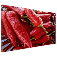 Obraz na płótnie - papryka, czerwona, warzywa