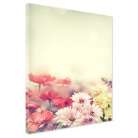 Obraz na płótnie - kwiaty, pastelowe, wiosna
