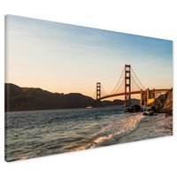 Obraz na płótnie - most, woda, fale