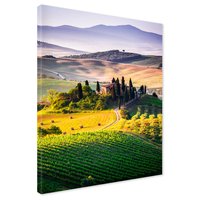 Obraz na płótnie - Toskania, krajobraz, wzgórza