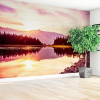 Fototapeta - jezioro, góry, lasy