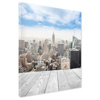 Obraz na płótnie - miasto, drapacze chmur, panorama