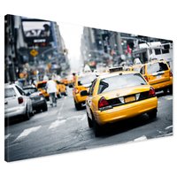 Obraz na płótnie - taxi, ulica, miasto