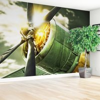 Fototapeta - samolot, silnik, śmigło