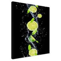 Obraz na płótnie - owoce, woda, świeżość