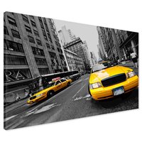Obraz na płótnie - taxi, miasto, ulica