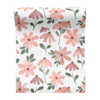 Tapeta - kwiaty, liście, wzór