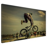 Obraz na płótnie - BMX, rower, trik