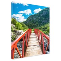 Obraz na płótnie - most, góry, natura