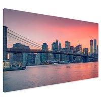 Obraz na płótnie - miasto, most, woda