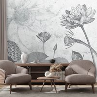 Fototapeta - loft, kwiaty, lilie