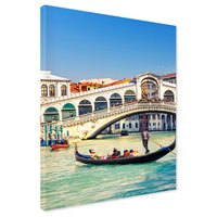 Obraz na płótnie - Wenecja, gondola, most