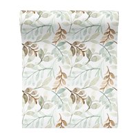 Tapeta - liście, gałązki, akwarela