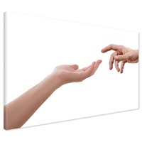 Obraz na płótnie - dłonie, kontakt, miłość