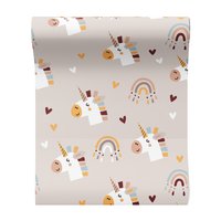 Tapeta - dziecięca, jednorożce, tęcze,