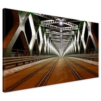 Obraz na płótnie - most, architektura, noc