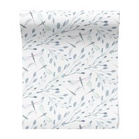 Tapeta - ważka, gałązka, liście