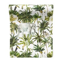 Tapeta - słoń, małpa, dżungla