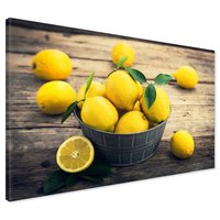 Obraz na płótnie - cytryny, owoce, żółty