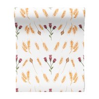 Tapeta - kwiaty, liście, źdźbła