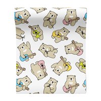 Tapeta - dziecięca, niedźwiedzie, gitary, mikrofony